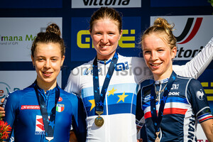 CIABOCCO Eleonora, RIEDMANN Linda, RAYER Eglantine: UEC Road Cycling European Championships - Trento 2021