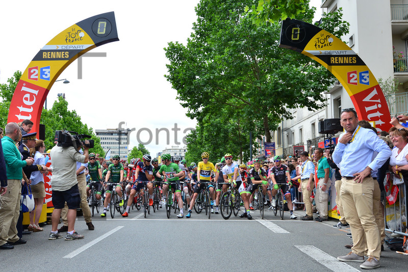 GREIPEL André, FROOME Christopher, SAGAN Peter: Tour de France 2015 - 8. Stage 