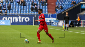 Isiah Young Schalke 04 vs. Rot-Weiss Essen Spielfotos 26-02-2022