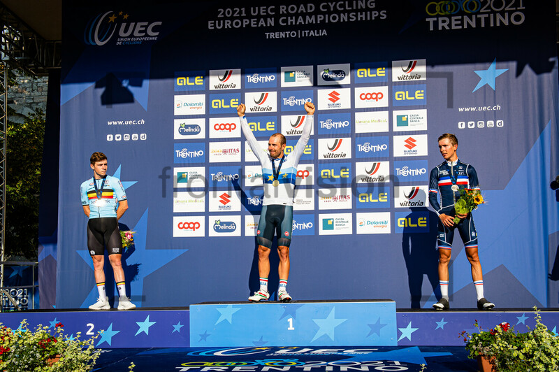 EVENEPOEL Remco, COLBRELLI Sonny, COSNEFROY Benoit: UEC Road Cycling European Championships - Trento 2021 