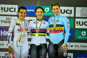 BAYONA PINEDA Martha, VOGEL Kristina, DEGRENDELE Nicky: UCI Track World Championships 2017