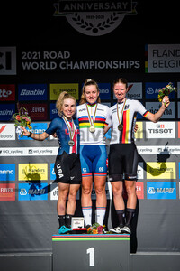 SCHMID Kaia, BACKSTEDT Zoe, RIEDMANN Linda: UCI Road Cycling World Championships 2021