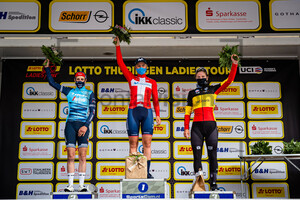 BRAND Lucinda, NORSGAARD JÃ˜RGENSEN Emma Cecilie, KOPECKY Lotte: LOTTO Thüringen Ladies Tour 2021 - 1. Stage