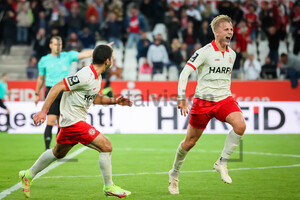 Felix Götze Torjubel Rot-Weiss Essen vs. 1. FC Saarbrücken Spielfotos 19.09.2022