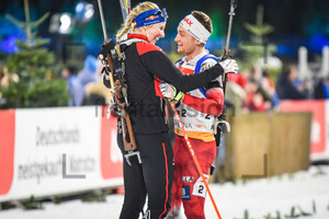 Lisa Theresa Hauser, Felix Leitner WTC Biathlon auf Schalke 28-12-2022