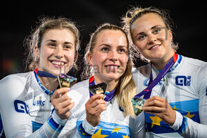 GRABOSCH Pauline Sophie, HINZE Emma, FRIEDRICH Lea Sophie: UEC Track Cycling European Championships – Munich 2022