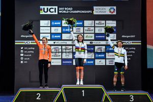 VAN DER BREGGEN Anna, VAN VLEUTEN Annemiek, GARFOOT Katrin: UCI Road Cycling World Championships 2017 – ITT Elite Women