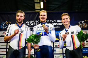 WEINSTEIN Domenic, ERMENAULT Corentin, GROß Felix: UEC Track Cycling European Championships 2019 – Apeldoorn