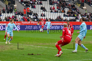 Leonardo Vonic Tor Rot-Weiss Essen vs. 1. FC Köln Spielfotos 06.01.2024