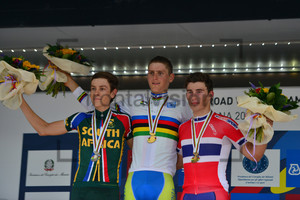 Louis Meintjes, Matej Mohoric, Sondre H Enger: UCI Road World Championships, Toscana 2013, Firenze, Rod Race U23 Men