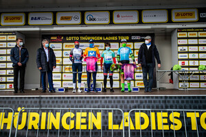 BRAND Lucinda, NORSGAARD JÃ˜RGENSEN Emma Cecilie, HAMMES Kathrin, BIEBER Helena: LOTTO Thüringen Ladies Tour 2021 - 3. Stage