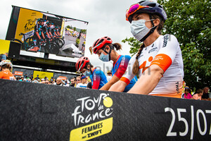CONFALONIERI Maria Giulia, ALONSO Sandra, CHRISTOFOROU Antri: Tour de France Femmes 2022 – 2. Stage