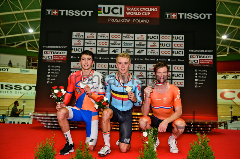 STEPANYAN Edgar, GHYS Robbe, PIETERS Roy: UCI Track Cycling World Cup Pruszkow 2017 – Day 2 