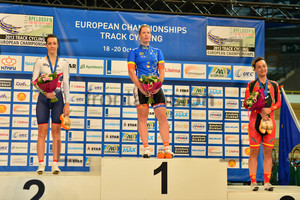 Danielle King, Kirsten Wild, Leire Olaberria Dorronsoro: UEC Track Cycling European Championships, Netherlands 2013, Apeldoorn, Points Race, Qualifying and Finals, Women