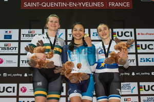 MORTON Stephanie, LEE Wai Sze, SHMELEVA Daria: UCI Track Cycling World Cup 2018 – Paris