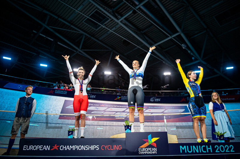 LOS Urszula, FRIEDRICH Lea Sophie, STARIKOVA Olena: UEC Track Cycling European Championships – Munich 2022 