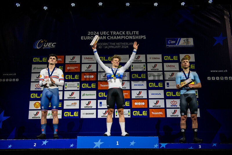 TIDBALL William, HANSEN Tobias, HESTERS Jules: UEC Track Cycling European Championships – Apeldoorn 2024 