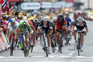 Tour de France 2014 - 7. Etappe - Matteo Trentin siegt vor Peter Sagan