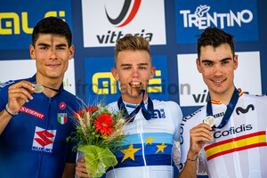 BARONCINI Filippo, NYS Thibau, PESQUERA Juan: UEC Road Cycling European Championships - Trento 2021