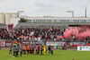 Fans des BFC Dynamo Pyro nach Spiel gegen BSG Chemie Leipzig 12-09-2021