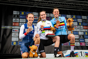 KERBAOL Cedrine, NIEDERMAIER Antonia, DE WILDE Julie : UCI Road Cycling World Championships 2023