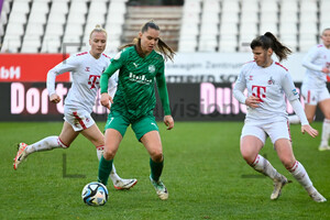 Lilli Purtscheller Adriana Achcinska Achtelfinale DFB Pokal Frauen SGS Essen 1. FC Köln Spielfotos 25.11.2023