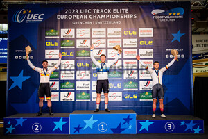 MARTINEZ CHORRO Alejandro, HOOGLAND Jeffrey, DÖRNBACH Maximilian: UEC Track Cycling European Championships – Grenchen 2023