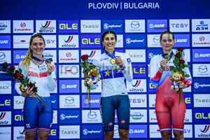 KENNY Laura, BALSAMO Elisa, NOVOLODSKAYA Maria: UEC Track Cycling European Championships 2020 – Plovdiv