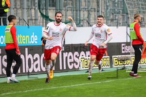 Jubel SImon Engelmann Rot-Weiss Essen vs. SC Freiburg II 01.04.2023