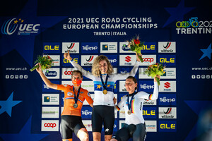 VAN DIJK Ellen, REUSSER Marlen, BRENNAUER Lisa: UEC Road Cycling European Championships - Trento 2021