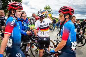 LACH Marta, BRENNAUER Lisa, CONFALONIERI Maria Giulia: LOTTO Thüringen Ladies Tour 2022 - 3. Stage