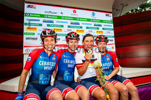 HAMMES Kathrin, TEUTENBERG Lea Lin, BRENNAUER Lisa, BRAUßE Franziska: National Championships-Road Cycling 2021 - RR Women