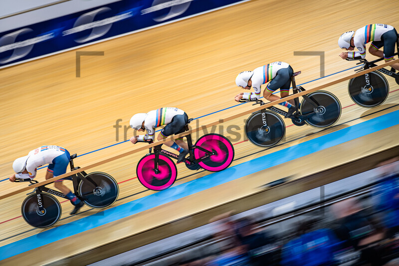 BIGHAM Daniel, TANFIELD Charlie, VERNON Ethan, WOOD Oliver: UEC Track Cycling European Championships – Grenchen 2023 