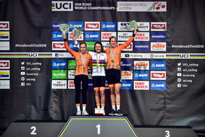 VAN DER BREGGEN Anna, VAN VLEUTEN Annemiek, VAN DIJK Eleonora: UCI World Championships 2018 – Road Cycling