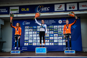 PIETERSE Puck, VAN ANROOIJ Shirin, VAN EMPEL Fem: UEC Cyclo Cross European Championships - Drenthe 2021