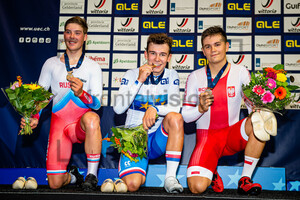 DOLZHIKOV Dmitrii, KOBLIZEK Matyas, RATAJCZAK Dominik Jedrzej: UEC Track Cycling European Championships (U23-U19) – Apeldoorn 2021