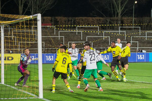 Simon Scherder Tor Borussia Dortmund U23 vs. Preußen Münster Spielfotos 13.02.2024