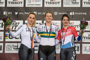 HINZE Emma, MORTON Stephanie, VON RIESSEN Laurine: UCI Track Cycling World Cup 2018 – London
