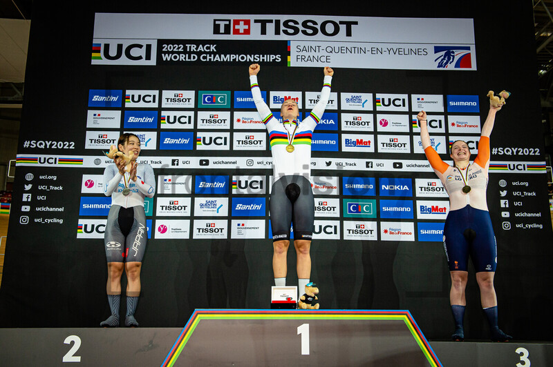 SATO Mina, FRIEDRICH Lea Sophie , VAN DER PEET Steffie: UCI Track Cycling World Championships – 2022 
