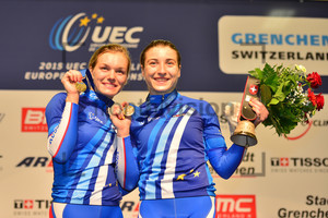 SHMELEVA Daria, VOINOVA Anastasiia: Track Elite European Championships - Grenchen 2015