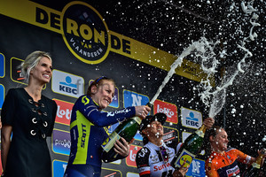 ELVIN Gracie, RIVERA Coryn, BLAAK Chantal: Ronde Van Vlaanderen 2017