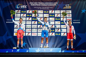 DOLZHIKOV Dmitrii, KOBLIZEK Matyas, RATAJCZAK Dominik Jedrzej: UEC Track Cycling European Championships (U23-U19) – Apeldoorn 2021