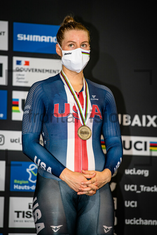 VALENTE Jennifer: UCI Track Cycling World Championships – Roubaix 2021 