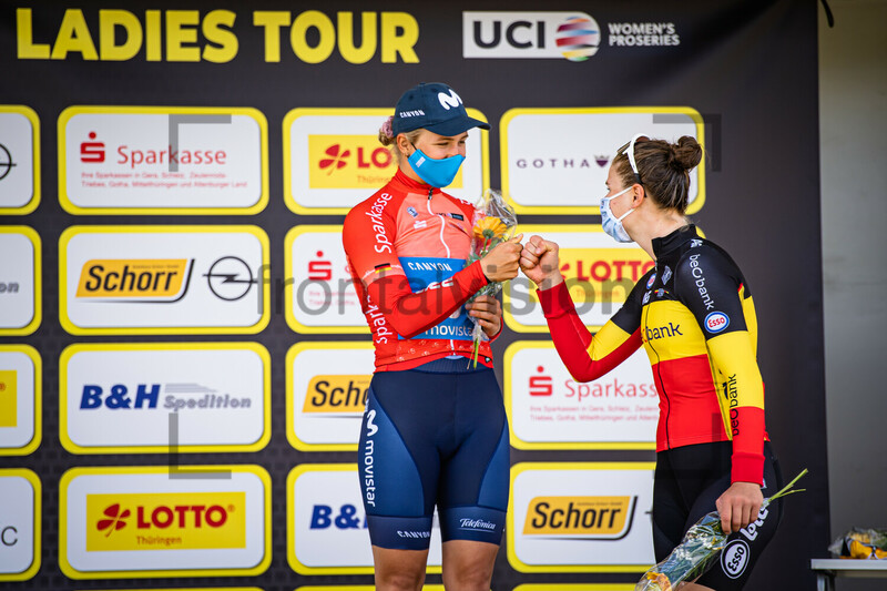 NORSGAARD JÃ˜RGENSEN Emma Cecilie, KOPECKY Lotte: LOTTO Thüringen Ladies Tour 2021 - 6. Stage 