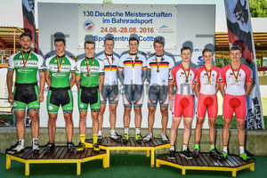 LV Sachsen, LV Mecklenburg Vorpommern 1, LV Brandenburg: Track German Championships 2016