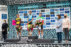 VOS Marianne, DEIGNAN Elizabeth, LONGO BORGHINI Elisa: Paris - Roubaix - Femmes 2021