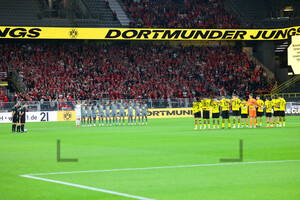 Schweigeminute für Israel Borussia Dortmund U23 vs. Rot-Weiss Essen 13.10.2023