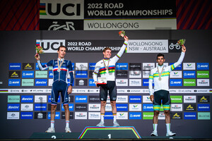 LAPORTE Christophe, EVENEPOEL Remco, MATTHEWS Michael: UCI Road Cycling World Championships 2022