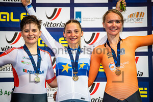 MARTINS Maria, CONSONNI Chiara, VAN DER DUIN Maike: UEC Track Cycling European Championships (U23-U19) – Apeldoorn 2021