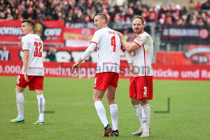 Felix Herzenbruch Torjubel Rot-Weiss Essen vs. SpVgg Bayreuth 05.03.2023